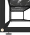 vidaXL - Tv-meubel - 220x40x40,5 - cm - gehard - glas - zwartmarmerkleurig