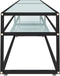 vidaXL - Tv-meubel - 220x40x40,5 - cm - gehard - glas - witmarmerkleurig
