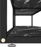 vidaXL - Tv-meubel - 220x40x40,5 - cm - gehard - glas - zwartmarmerkleurig