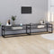vidaXL - Tv-meubel - 220x40x40,5 - cm - gehard - glas - transparant