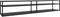 vidaXL - Tv-meubel - 220x40x40,5 - cm - gehard - glas - zwart
