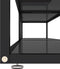 vidaXL - Tv-meubel - 220x40x40,5 - cm - gehard - glas - zwart