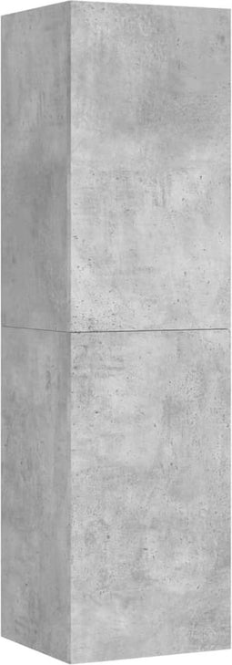 vidaXL - Tv-meubel - 30,5x30x110 - cm - bewerkt - hout - betongrijs