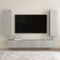 vidaXL - Tv-meubel - 30,5x30x110 - cm - bewerkt - hout - betongrijs
