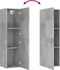 vidaXL - Tv-meubel - 30,5x30x110 - cm - bewerkt - hout - betongrijs