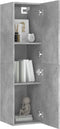 vidaXL - Tv-meubel - 30,5x30x110 - cm - bewerkt - hout - betongrijs