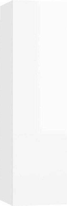 vidaXL - Tv-meubel - 30,5x30x110 - cm - bewerkt - hout - hoogglans - wit