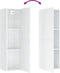 vidaXL - Tv-meubel - 30,5x30x110 - cm - bewerkt - hout - hoogglans - wit