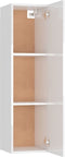 vidaXL - Tv-meubel - 30,5x30x110 - cm - bewerkt - hout - hoogglans - wit