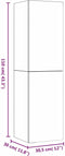 vidaXL - Tv-meubel - 30,5x30x110 - cm - bewerkt - hout - hoogglans - wit