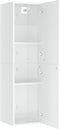 vidaXL - Tv-meubel - 30,5x30x110 - cm - bewerkt - hout - hoogglans - wit