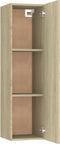 vidaXL - Tv-meubel - 30,5x30x110 - cm - bewerkt - hout - sonoma - eikenkleurig