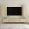 vidaXL - Tv-meubel - 30,5x30x110 - cm - bewerkt - hout - sonoma - eikenkleurig