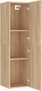 vidaXL - Tv-meubel - 30,5x30x110 - cm - bewerkt - hout - sonoma - eikenkleurig