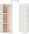 vidaXL - Tv-meubel - 30,5x30x110 - cm - bewerkt - hout - wit
