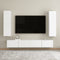vidaXL - Tv-meubel - 30,5x30x110 - cm - bewerkt - hout - wit