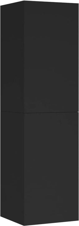 vidaXL - Tv-meubel - 30,5x30x110 - cm - bewerkt - hout - zwart