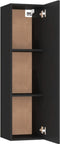 vidaXL - Tv-meubel - 30,5x30x110 - cm - bewerkt - hout - zwart