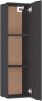 vidaXL - Tv-meubel - 30,5x30x110 - cm - bewerkt - hout - zwart