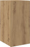 vidaXL - Tv-meubel - 30,5x30x60 - cm - bewerkt - hout - artisanaal - eikenkleurig