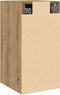 vidaXL - Tv-meubel - 30,5x30x60 - cm - bewerkt - hout - artisanaal - eikenkleurig