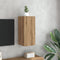vidaXL - Tv-meubel - 30,5x30x60 - cm - bewerkt - hout - artisanaal - eikenkleurig