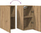 vidaXL - Tv-meubel - 30,5x30x60 - cm - bewerkt - hout - artisanaal - eikenkleurig