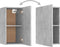 vidaXL - Tv-meubel - 30,5x30x60 - cm - bewerkt - hout - betongrijs