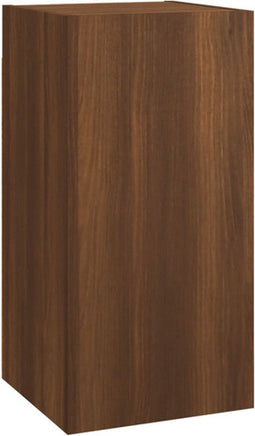 vidaXL - Tv-meubel - 30,5x30x60 - cm - bewerkt - hout - bruin - eikenkleur