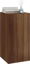 vidaXL - Tv-meubel - 30,5x30x60 - cm - bewerkt - hout - bruin - eikenkleur
