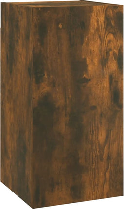 vidaXL - Tv-meubel - 30,5x30x60 - cm - bewerkt - hout - gerookt - eikenkleurig