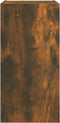 vidaXL - Tv-meubel - 30,5x30x60 - cm - bewerkt - hout - gerookt - eikenkleurig