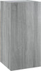 vidaXL - Tv-meubel - 30,5x30x60 - cm - bewerkt - hout - grijs - sonoma - eiken