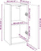 vidaXL - Tv-meubel - 30,5x30x60 - cm - bewerkt - hout - grijs - sonoma - eiken