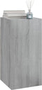 vidaXL - Tv-meubel - 30,5x30x60 - cm - bewerkt - hout - grijs - sonoma - eiken