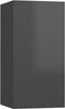 vidaXL - Tv-meubel - 30,5x30x60 - cm - bewerkt - hout - hoogglans - grijs