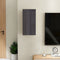 vidaXL - Tv-meubel - 30,5x30x60 - cm - bewerkt - hout - hoogglans - grijs