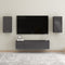 vidaXL - Tv-meubel - 30,5x30x60 - cm - bewerkt - hout - hoogglans - grijs