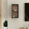 vidaXL - Tv-meubel - 30,5x30x60 - cm - bewerkt - hout - hoogglans - grijs