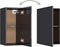vidaXL - Tv-meubel - 30,5x30x60 - cm - bewerkt - hout - hoogglans - grijs