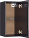 vidaXL - Tv-meubel - 30,5x30x60 - cm - bewerkt - hout - hoogglans - grijs