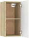 vidaXL - Tv-meubel - 30,5x30x60 - cm - bewerkt - hout - wit - en - sonoma - eikenkleurig