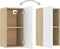 vidaXL - Tv-meubel - 30,5x30x60 - cm - bewerkt - hout - wit - en - sonoma - eikenkleurig
