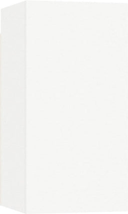 vidaXL - Tv-meubel - 30,5x30x60 - cm - bewerkt - hout - wit