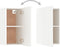 vidaXL - Tv-meubel - 30,5x30x60 - cm - bewerkt - hout - wit