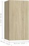 vidaXL - Tv-meubel - 30,5x30x60 - cm - spaanplaat - sonoma - eikenkleurig