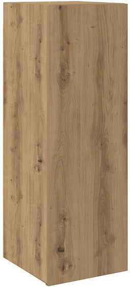 vidaXL - Tv-meubel - 30,5x30x90 - cm - bewerkt - hout - artisanaal - eikenkleurig