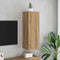 vidaXL - Tv-meubel - 30,5x30x90 - cm - bewerkt - hout - artisanaal - eikenkleurig