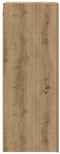 vidaXL - Tv-meubel - 30,5x30x90 - cm - bewerkt - hout - artisanaal - eikenkleurig
