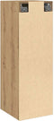 vidaXL - Tv-meubel - 30,5x30x90 - cm - bewerkt - hout - artisanaal - eikenkleurig